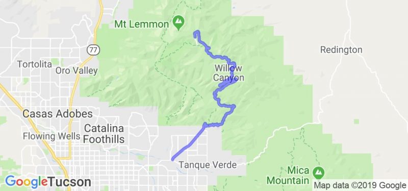 Catalina Highway (Sky Island) | Route Ref. #34760 | Motorcycle Roads